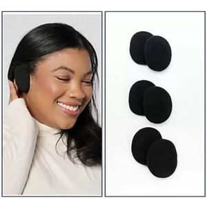 Lot of 3 Sprigs‎ Large Fleece Earbags Ear Warmers Bandless Black New